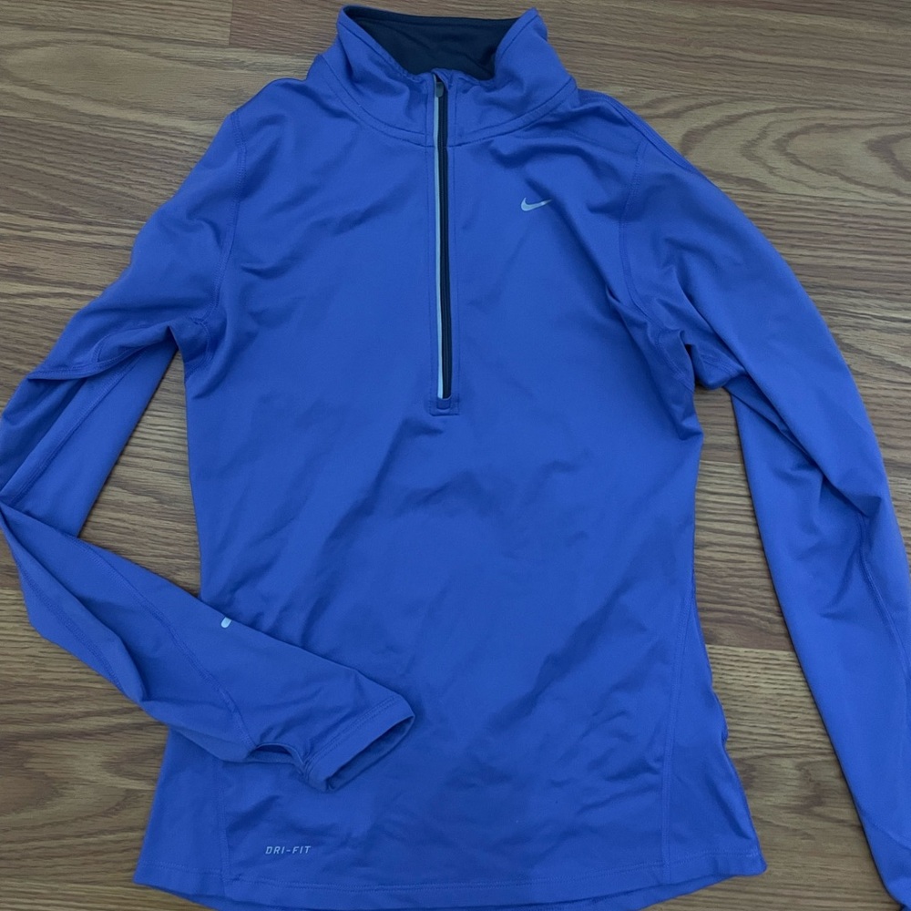 Nike quarter zip jacket purple, size XS